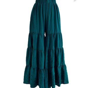 SUNNY DAYS WIDE-LEG PANTS IN EMERALD